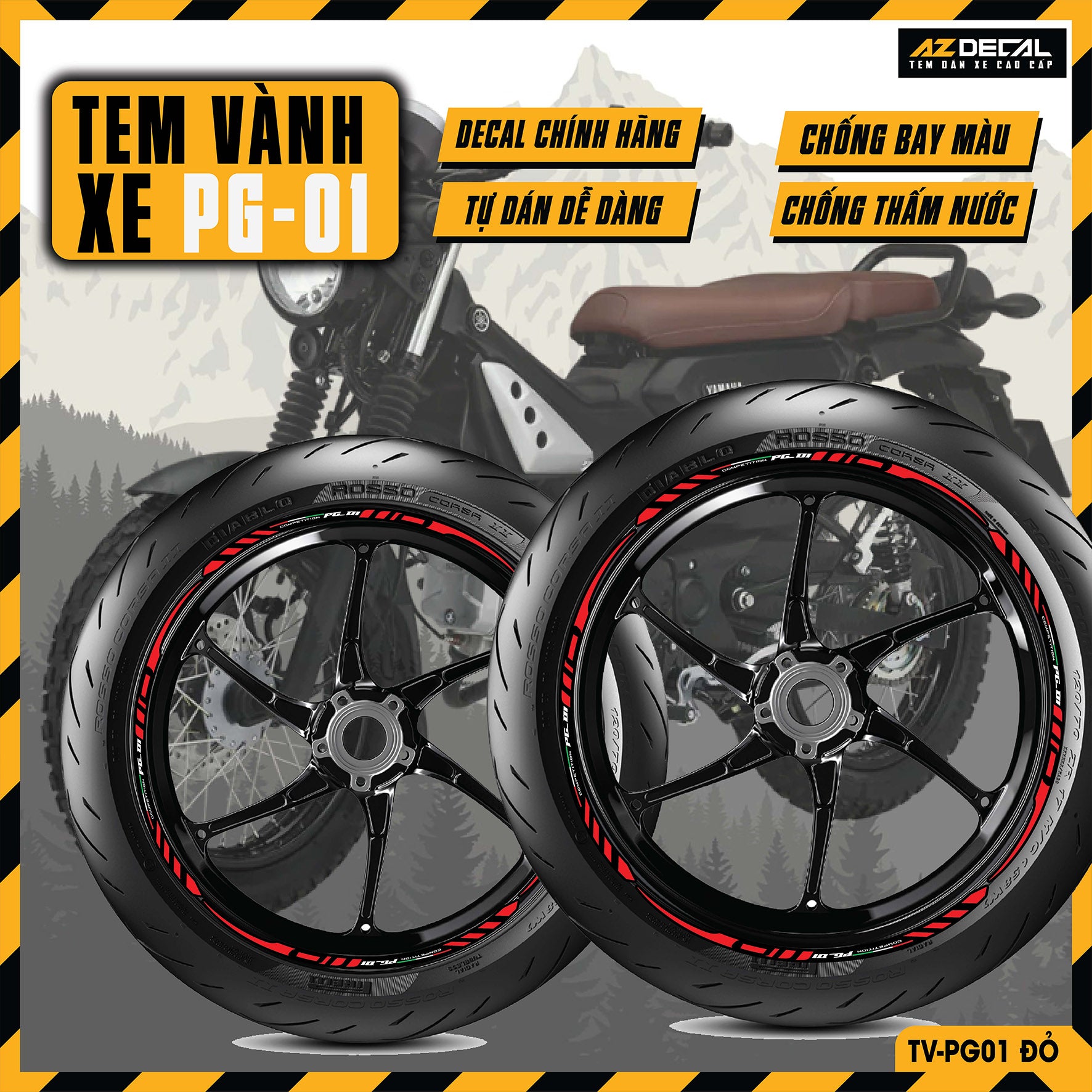 Tem Dán Vành PG-1 | TV-PG01
