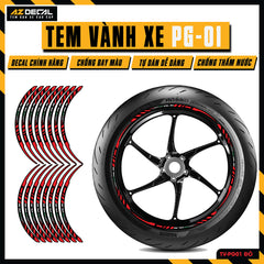 Tem Dán Vành PG-1 | TV-PG01 đỏ
