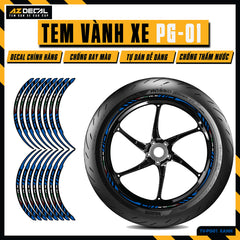 Tem Dán Vành PG-1 | TV-PG01 xanh