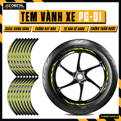 Tem Dán Vành PG-1 | TV-PG02 xanh chuối