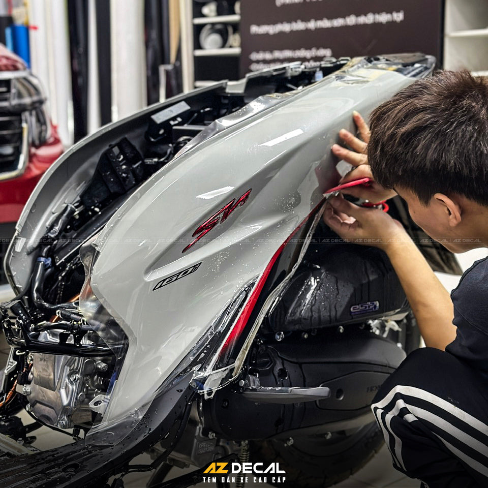 dán PPF xe SH tự phục hồi vết xước