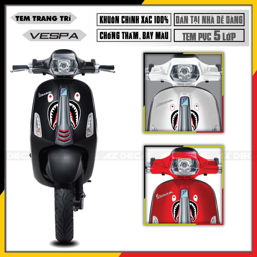 Tem dán mặt nạ Vespa