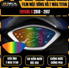 Miếng Dán Mặt Đồng Hồ 7 Màu Titan Xe Honda Future X 2010-2017