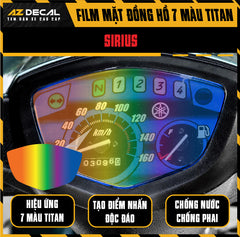 Miếng Dán Mặt Đồng Hồ 7 Màu Titan Xe Sirius