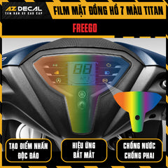 Miếng Dán Mặt Đồng Hồ 7 Màu Titan Xe Yamaha Freego