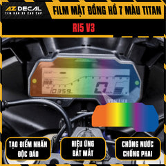 Miếng Dán Mặt Đồng Hồ 7 Màu Titan Xe Yamaha R15 V3