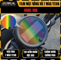 Miếng Dán Mặt Đồng Hồ 7 Màu Titan Xe Honda Rebel 300 / 500