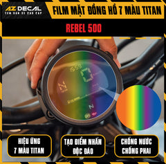 Miếng Dán Mặt Đồng Hồ 7 Màu Titan Xe Honda Rebel 300 / 500