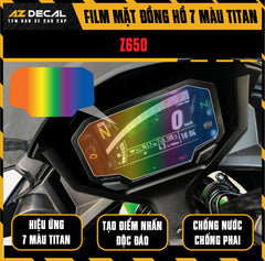 Miếng Dán Mặt Đồng Hồ 7 Màu Titan Xe Kawasaki Z650