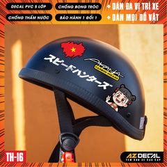 Sticker Dán Xe Máy, Xe Điện, Xe Đạp, Mũ Bảo Hiểm | TH-16