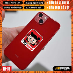 Sticker Dán Xe Máy, Xe Điện, Xe Đạp, Mũ Bảo Hiểm | TH-16