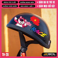 Sticker Dán Xe Máy, Xe Điện, Xe Đạp, Mũ Bảo Hiểm | TH-20