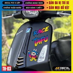 Sticker Dán Xe Máy, Xe Điện, Xe Đạp, Mũ Bảo Hiểm | TH-03
