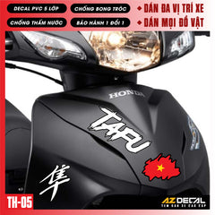 Sticker Dán Xe Máy, Xe Điện, Xe Đạp, Mũ Bảo Hiểm | TH-05