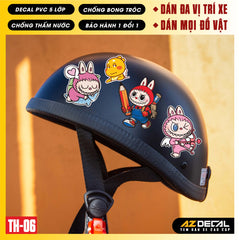 Sticker Dán Xe Máy, Xe Điện, Xe Đạp, Mũ Bảo Hiểm | TH-06