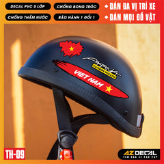 Sticker Dán Xe Máy, Xe Điện, Xe Đạp, Mũ Bảo Hiểm | TH-09