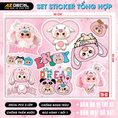 Sticker Dán Xe Máy, Xe Điện, Xe Đạp, Mũ Bảo Hiểm | TH-13