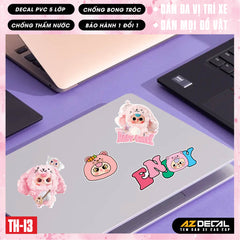 Sticker Dán Xe Máy, Xe Điện, Xe Đạp, Mũ Bảo Hiểm | TH-13