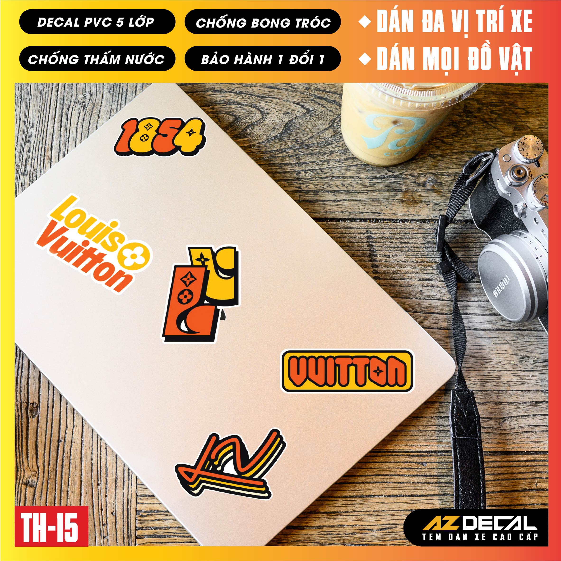 Sticker Dán Xe Máy, Xe Điện, Xe Đạp, Mũ Bảo Hiểm | TH-15