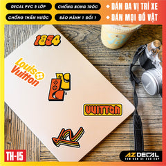 Sticker Dán Xe Máy, Xe Điện, Xe Đạp, Mũ Bảo Hiểm | TH-15