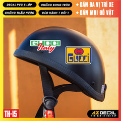 Sticker Dán Xe Máy, Xe Điện, Xe Đạp, Mũ Bảo Hiểm | TH-15