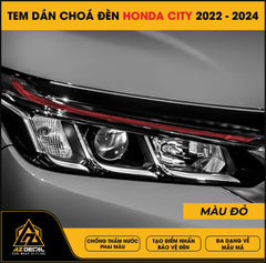 Tem Dán Chóa Đèn Honda City 2022-2024