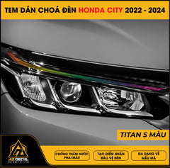 Tem Dán Chóa Đèn Honda City 2022-2024