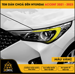 Tem Dán Chóa Đèn Hyundai Accent 2021-2023