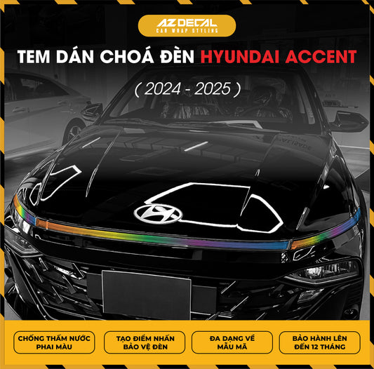 Tem Dán Chóa Đèn Hyundai Accent 2024-2025