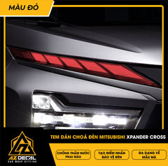 Tem Dán Chóa Đèn Mitsubishi Xpander Cross 2021
