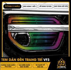 Tem Dán Chóa Đèn Vinfast VF3