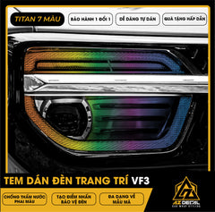 Tem Dán Chóa Đèn Vinfast VF3