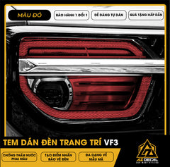 Tem Dán Chóa Đèn Vinfast VF3