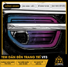 Tem Dán Chóa Đèn Vinfast VF3