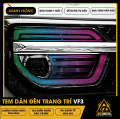 Tem Dán Chóa Đèn Vinfast VF3