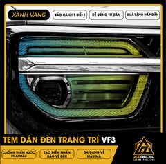 Tem Dán Chóa Đèn Vinfast VF3