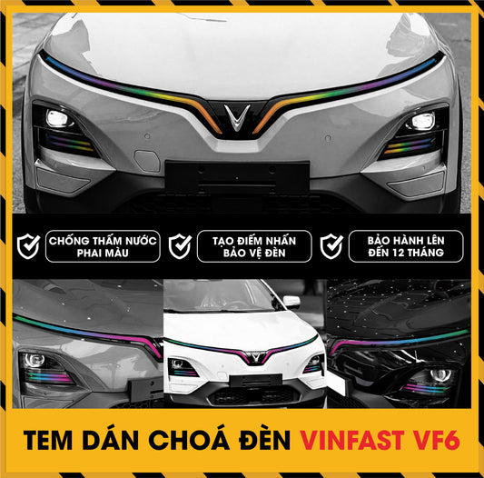Tem Dán Chóa Đèn Vinfast VF6