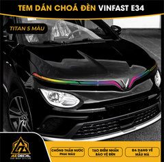 Tem Dán Chóa Đèn Vinfast VF E34