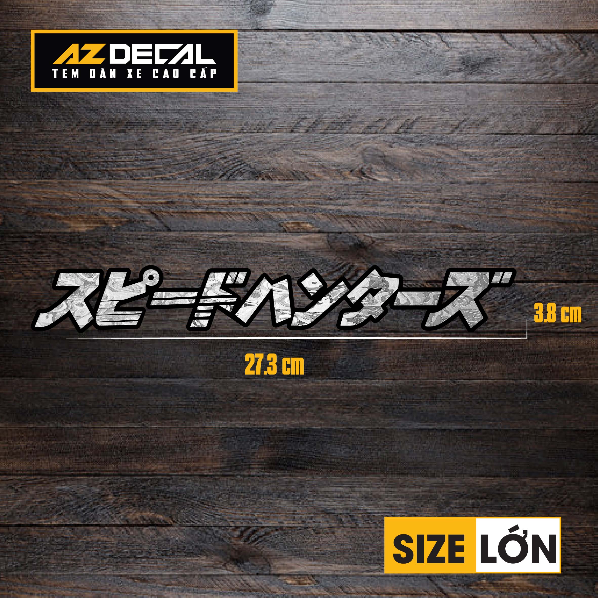 Tem Đa Vị Trí Xe Máy - Tem MOLTAL METAL Mẫu Chữ nhật size lớn