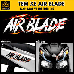 Tem Đa Vị Trí Xe Máy - Tia Sét Hãng Xe AIRBLADE