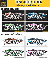 Tem Đa Vị Trí Xe Máy - Tia Sét Hãng Xe EXCITER