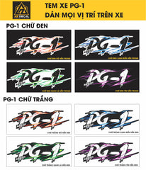 Tem Đa Vị Trí Xe Máy - Tia Sét Hãng Xe PG-1
