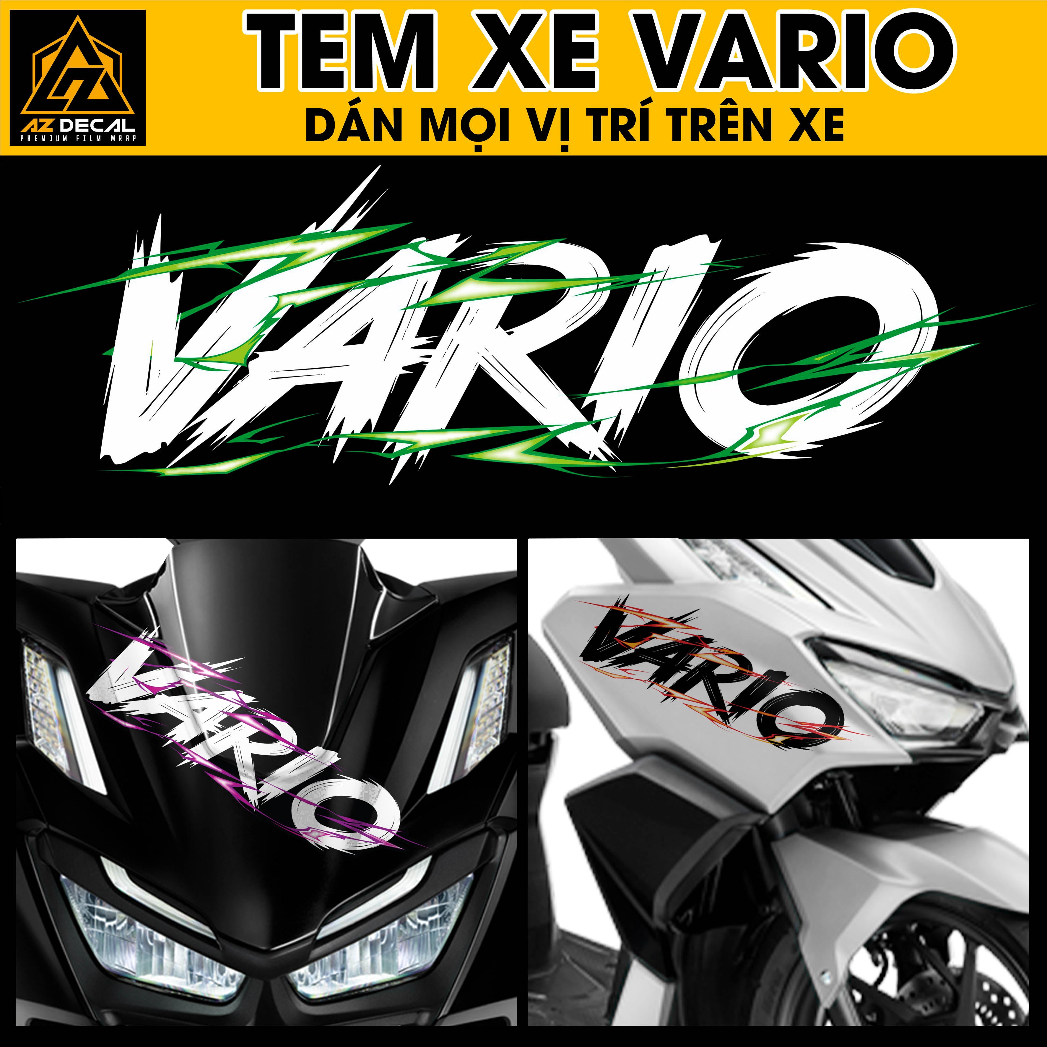 Tem Đa Vị Trí Xe Máy - Tia Sét Hãng Xe VARIO