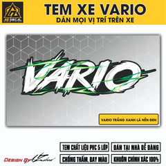 Tem Đa Vị Trí Xe Máy - Tia Sét Hãng Xe VARIO TRẮNG XANH LÁ