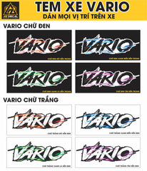 Tem Đa Vị Trí Xe Máy - Tia Sét Hãng Xe VARIO