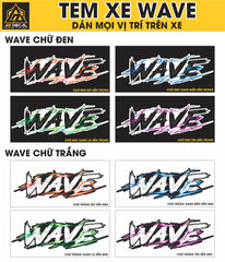 Tem Đa Vị Trí Xe Máy - Tia Sét Hãng Xe Wave