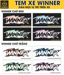 Tem Đa Vị Trí Xe Máy - Tia Sét Hãng Xe WINNER
