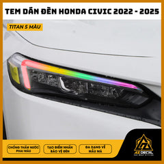 Tem Dán Chóa Đèn Honda Civic 2022-2025