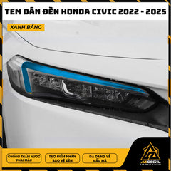 Tem Dán Chóa Đèn Honda Civic 2022-2025