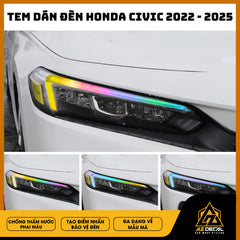 Tem Dán Chóa Đèn Honda Civic 2022-2025
